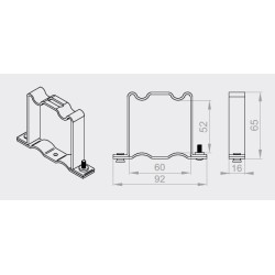 Uchwyt szyny górnej żaluzji