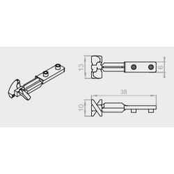 Trzpień do pióra żaluzji fasadowej Z90