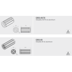 Obsadka do rury nawojowej oktagonalnej