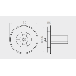 Koło nawojowe z trzpieniem do rolet PCV