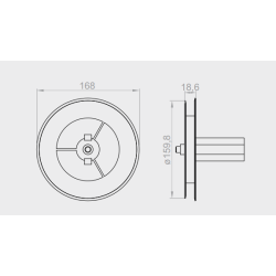 Koło nawojowe z trzpieniem do rolet PCV