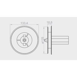 Koło nawojowe z trzpieniem do rolet PCV