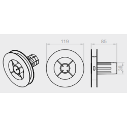 Koło nawojowe do rolet aluminiowych